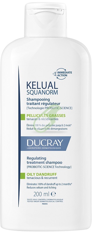 Ducray Linea Capelli Forfora Grassa Squanorm Shampoo Riequilibrante 200 ml