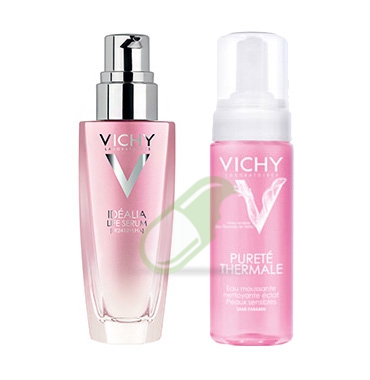 Vichy Linea Regalo Idealia Life Serum Siero Viso + Purete T. Mousse + Pochette