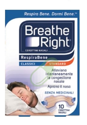 GlaxoSmithline Respirabene 10 bretelline nasali pelli normali misura media