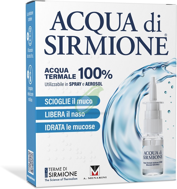 Acqua di Sirmione Protezione Vie Respiratorie Acqua Termale Spray 6 Flaconcini