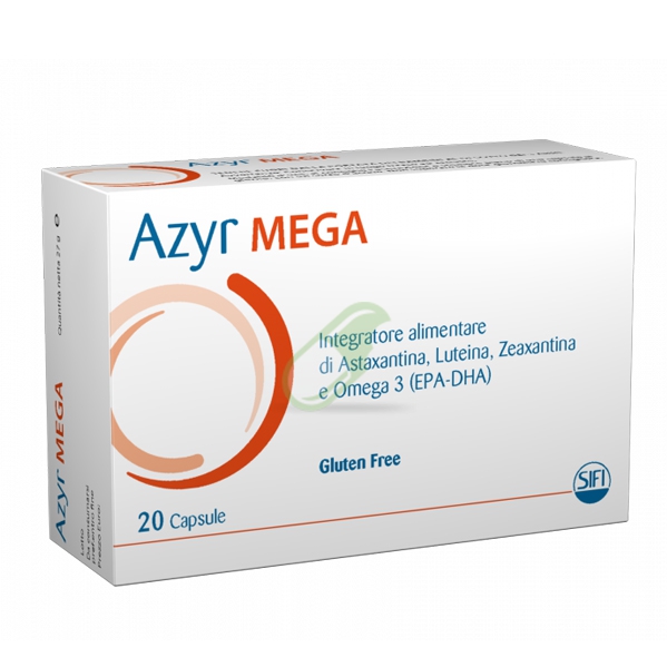 Sifi Linea Salute e Benessere degli Occhi Azyr Mega Omega 3 Integratore 20 Cps