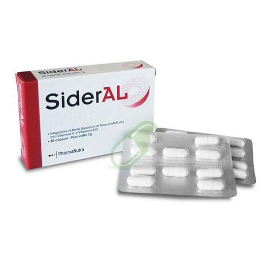 PharmaNutra Linea Vitamine e Minerali SiderAL Integratore 20 capsule