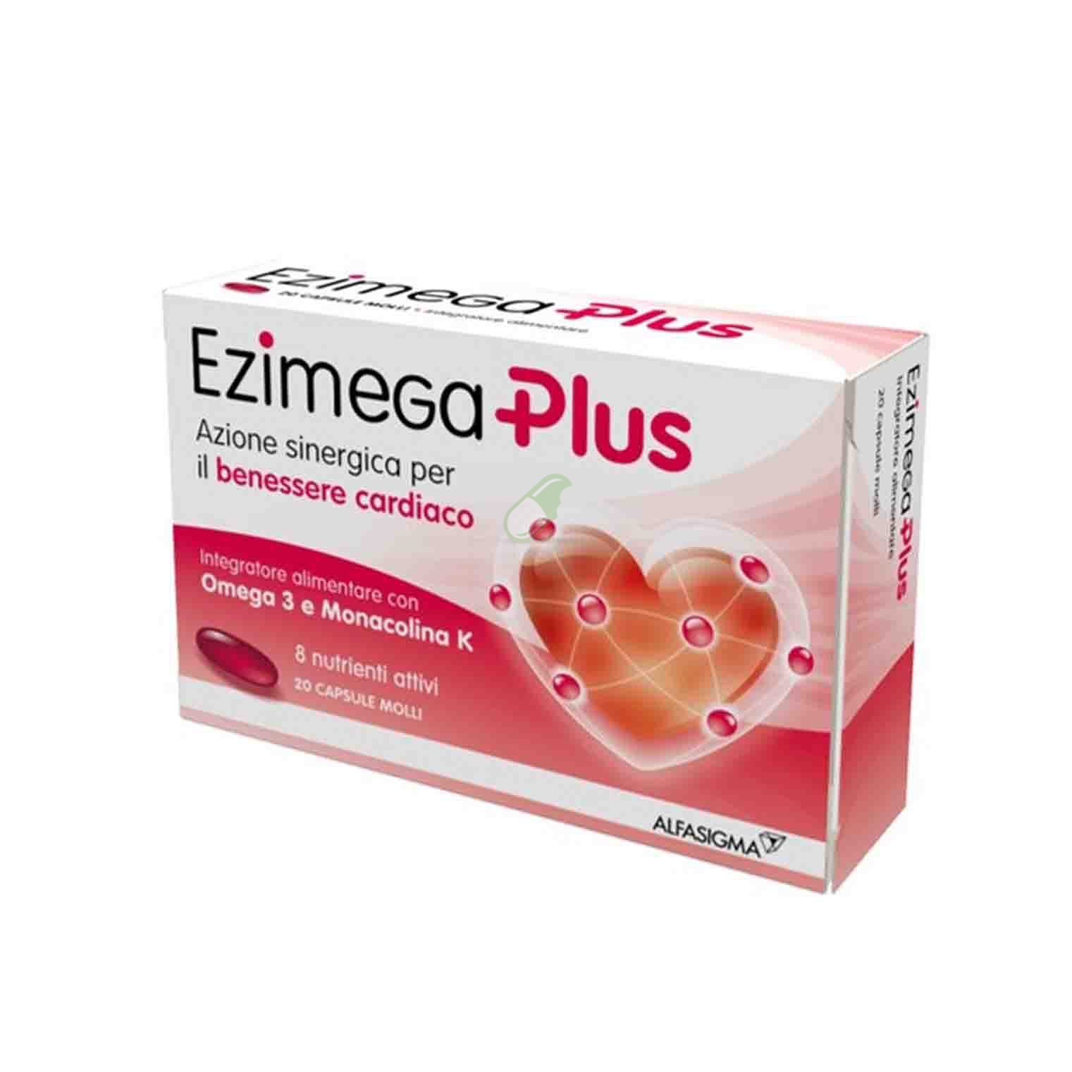 Alfasigma Linea Sistema Cardiovascolare Ezimega Plus 20 capsule molli