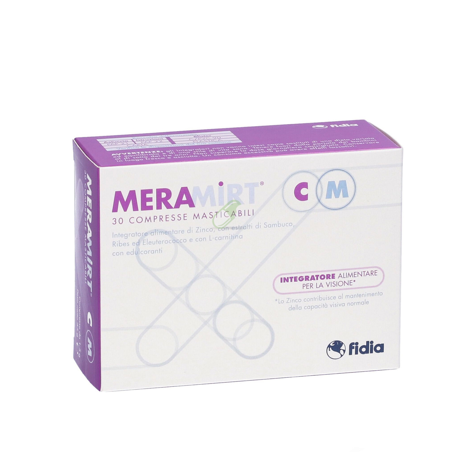 Fidia Farmaceutici Linea Benessere dell'Occhio Meramirt CM 30 Compresse Mast.