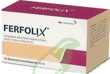 PL Pharma Linea Vitamine e Minerali Ferfolix Integratore 10 Flaconcini x 10 ML