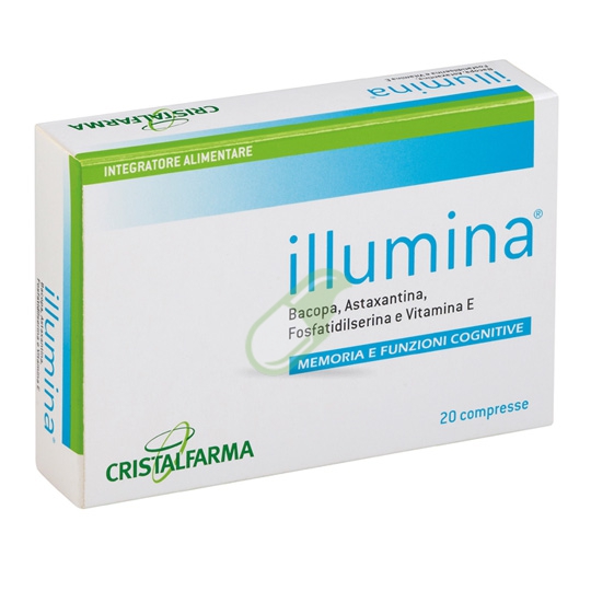 Cristalfarma Linea Memoria e Funzioni Cognitive Illumina Integratore 20 Compr.