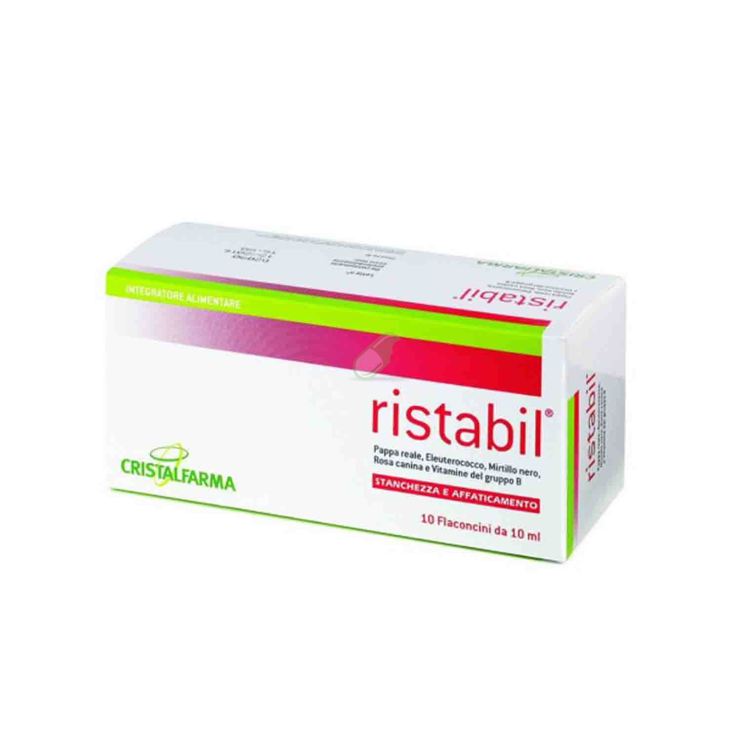 Cristalfarma Linea Benessere ed Energia Ristabil Integratore 10 Flaconcini