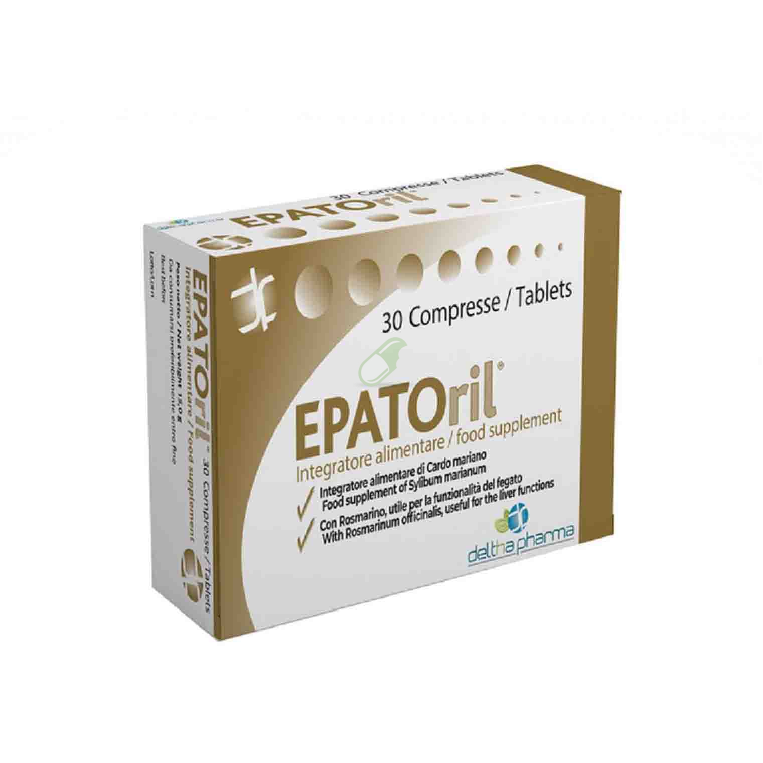 Deltha Pharma Linea Benessere del Fegato Epatoril Integratore 30 Compresse