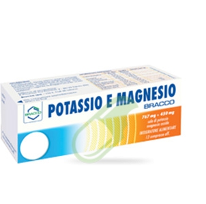 Bracco Linea Vitamine e Minerali Potassio e Magnesio 12 Compresse effervescenti
