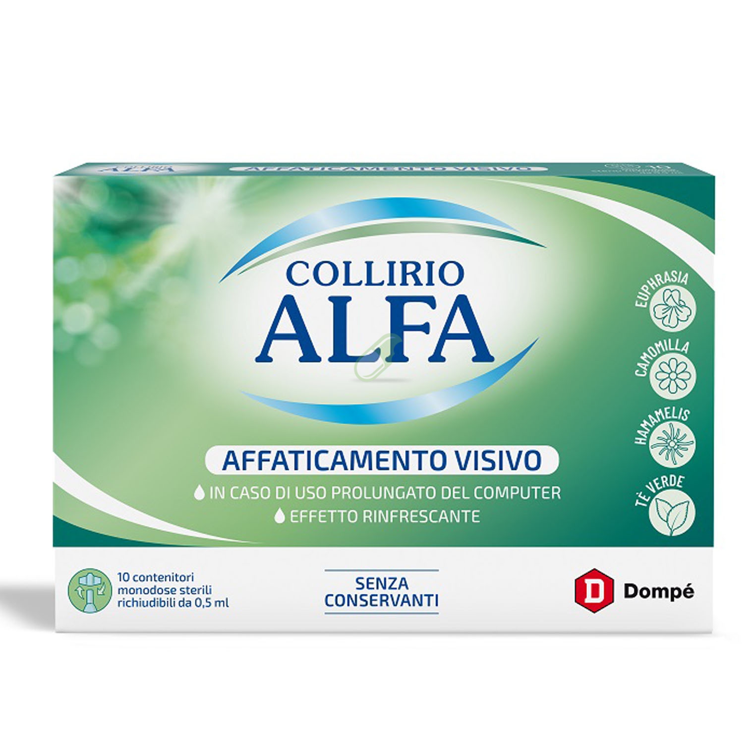 Domp Linea Alfa Affaticamento Visivo Collirio Monodose 10 Flaconcini