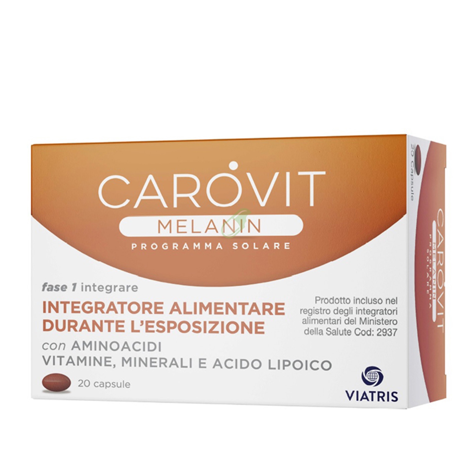 Viatris Linea Carovit Melanin Esposizione Solare Integratore 20 Perle