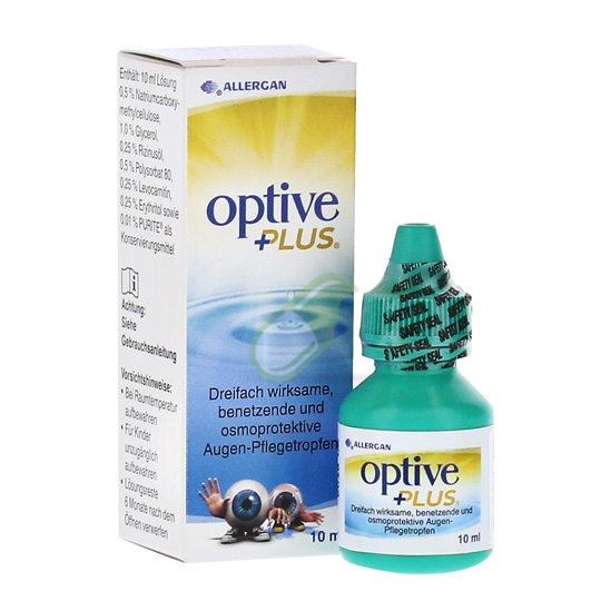Allergan Linea Salute degli Occhi Optive Plus Soluzione Oftalmica 10 ml