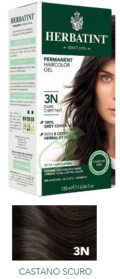 Antica Erboristeria Linea Colorazione Naturale Herbatint Castano Scuro 3N 150 ml