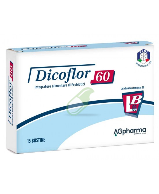 Dicofarm Linea Intestino Sano Dicoflor 60 Probiotico Integratore 15 Bustine