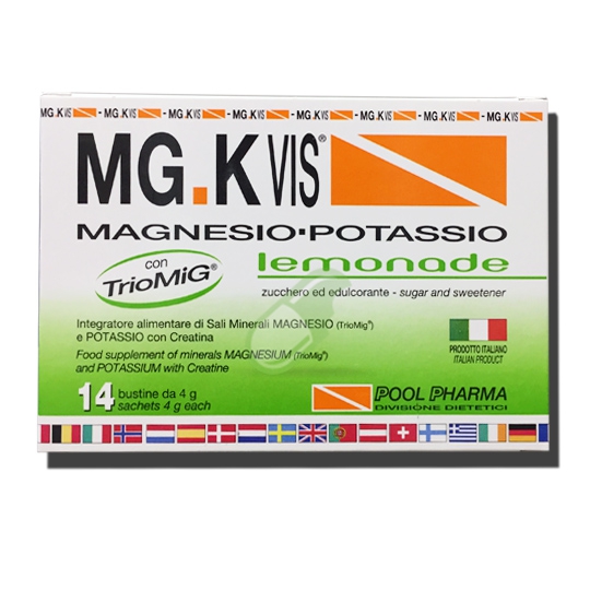 MGK VIS Linea Integratori Idrosalini Polvere Granulare 14 buste Limone