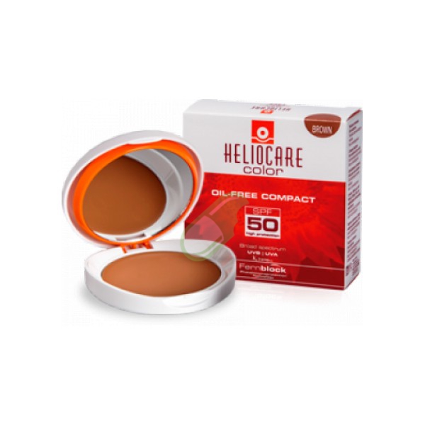 Heliocare Protezione solare SPF 50 Cipria Compatta Oil Free Brown