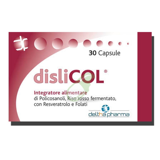 Deltha Pharma Linea Colesterolo e Trigliceridi Dislicol Integratore 30 Capsule