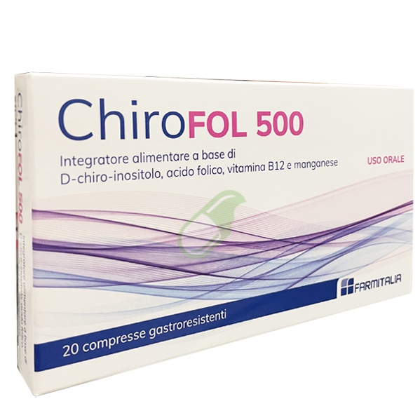 LJ Pharma Linea Benessere della Donna Chirofol 500 Integratore 20 Compresse