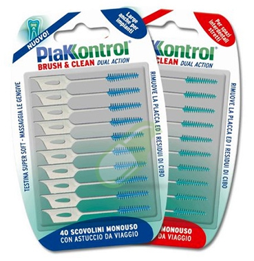 Plakkontrol Linea Igiene Interdentale Brush & Clean Spazi Stretti 40 Scovolini