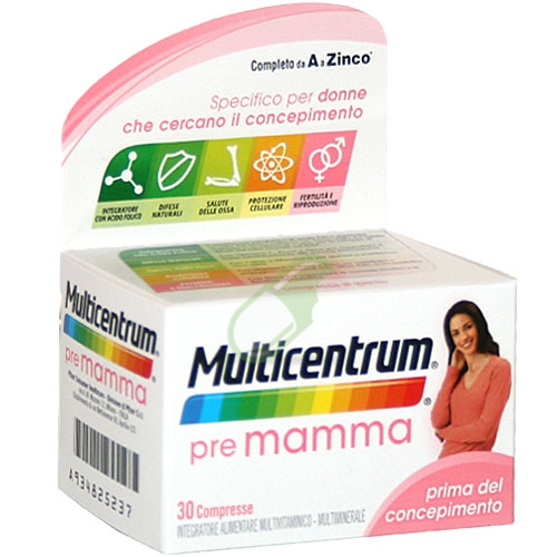 Multicentrum Linea Gravidanza PREMamma Integratore Alimentare 30 compresse