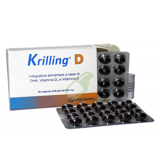 Italchimici Linea Controllo del Colesterolo Krilling D Integratore 40 Capsule