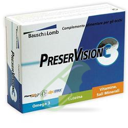 Baush & Lomb Linea Salute degli Occhi PreserVision 3 Integratore 30 Capsule
