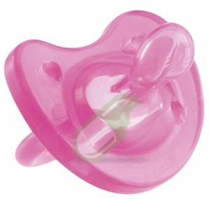 Chicco Gommotto Physio Soft Silicone Rosa 4+