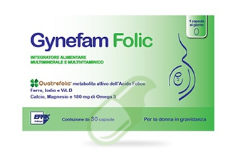 Effik Italia Linea Gravidanza e Allattamento Gynefam Folic 30 Capsule