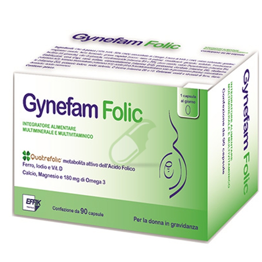 Effik Italia Linea Gravidanza e Allattamento Gynefam Folic 90 Capsule