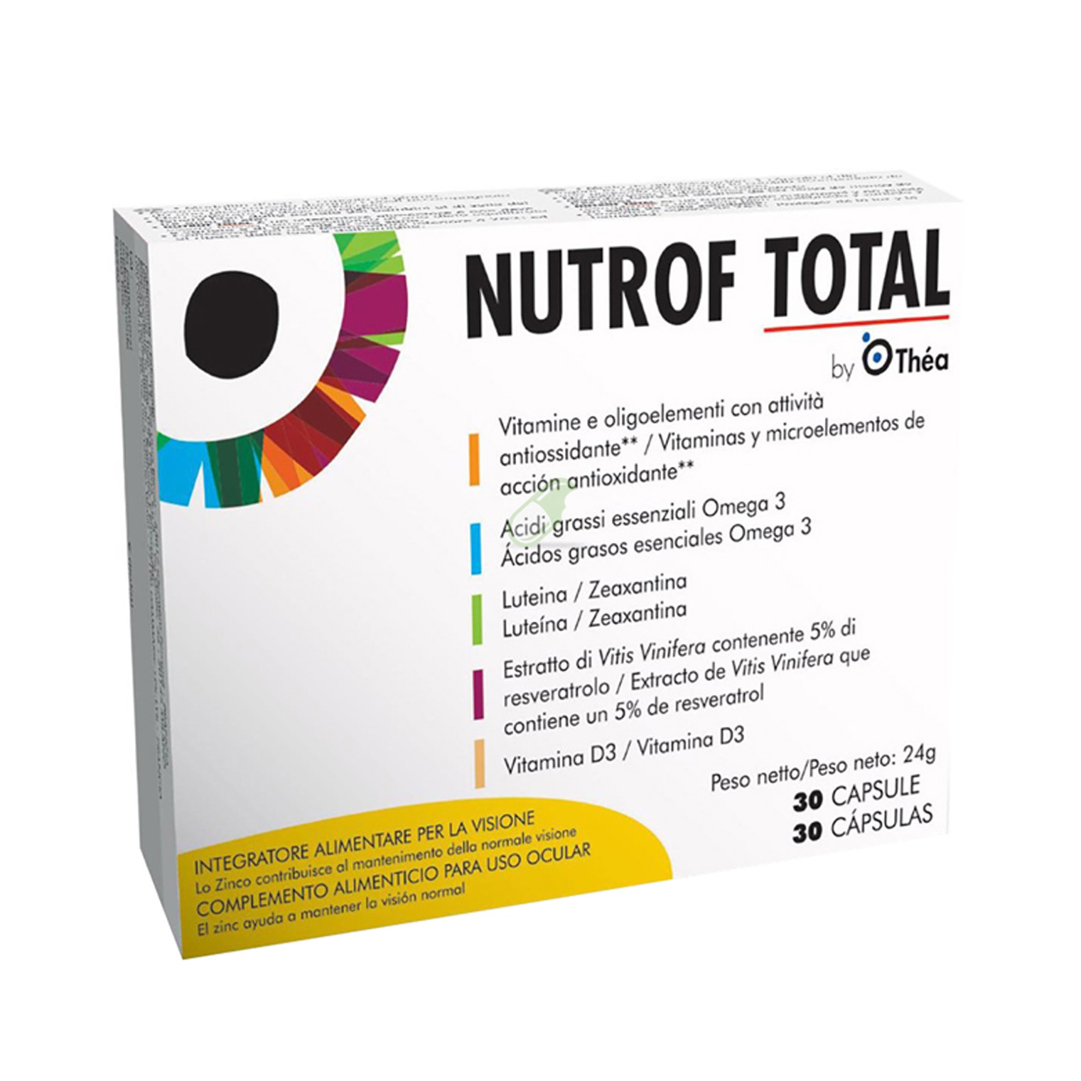 Laboratoires Tha Linea Benessere degli Occhi Nutrof Total 30 Capsule