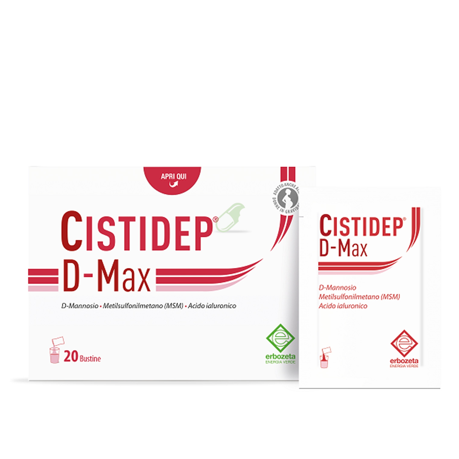 Erbozeta Linea Benessere delle Vie Urinarie Cistidep D-Max 20 Bustine