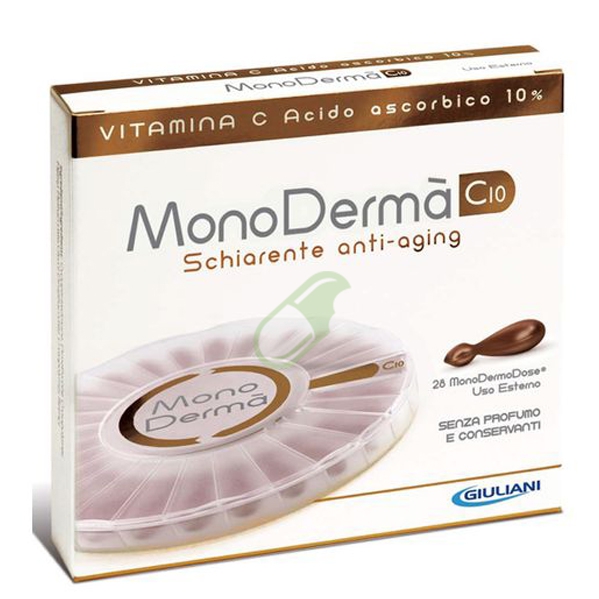 Monoderma C10 Trattamento Vitamina C10 Gel Schiarente Anti-Macchie 28 Ampolle