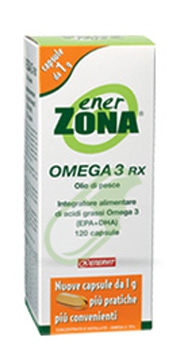 Enerzona Linea Integratori Omega3 Rx Acidi Grassi EPA DHA 120 Capsule da 1 g