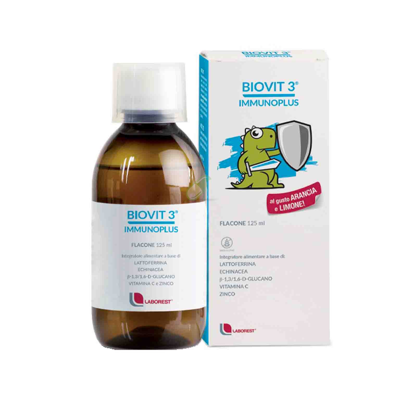 Laborest Ricerca Naturale Biovit 3 Immunoplus Sciroppo Bambini 125 ml