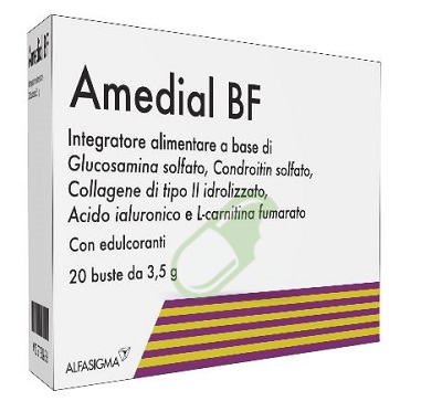 AMEDIAL BF Integratore Alimentare Glucosamina Condroitin Solfato 20 Buste