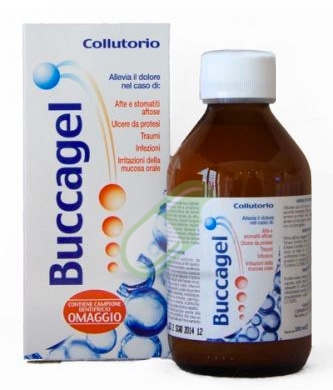 Buccagel Collutorio Lenitivo Calmante Cavo Orale 200 ml + Campione Dentifricio
