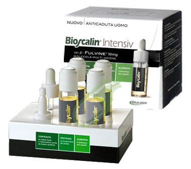 Bioscalin Linea Intensiv Anticaduta Capelli Uomo 4 Flaconi Fortificanti