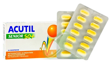 Acutil Multivitaminico Linea Senior 50+ Integratore Alimentare 24 Compresse