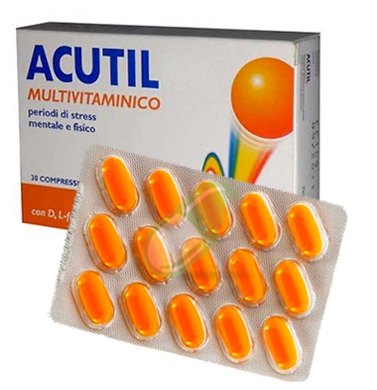 Acutil Multivitaminico Linea Classic Integratore Alimentare 30 Compresse