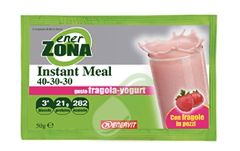 EnerZona Linea Alimentazione Dieta a ZONA Instant Meal Fragola Yogurt 40-30-30