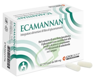 CaDIGroup Linea Controllo del Peso Ecamannan Integratore 36 Capsule da 500mg