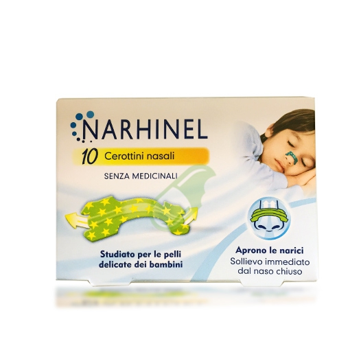 Narhinel Linea Respirabene Cerottini Nasali per Bambini 10 Cerottini