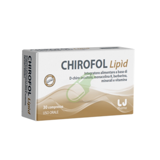 LJ Pharma Linea Controllo del Colesterolo Chirofol Lipid 30 Compresse