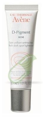 Avene Linea D-Pigment Anti-Macchie Crema Ricca Depigmentante Pelli Secche 30 ml