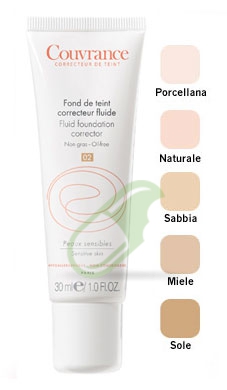 Avene Linea Couvrance Fondotinta Coprente Correttore Fluido Colore 05 Sole