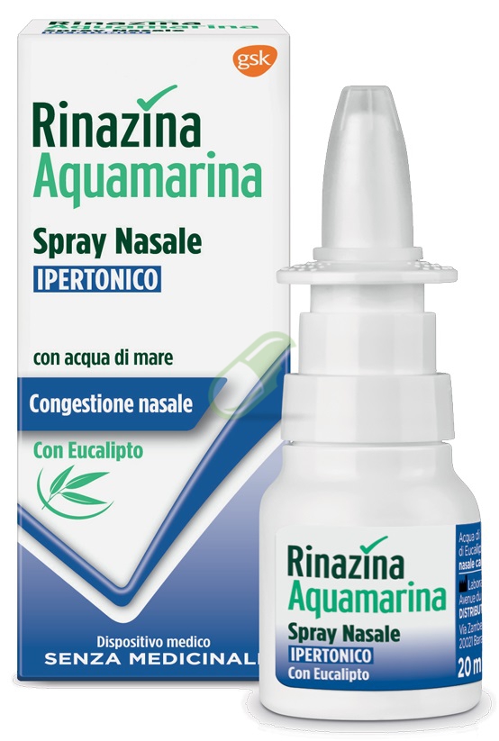 GlaxoSmithline Linea Naso Chiuso Rinazina Aquamarina Spray Nasale 20 ml