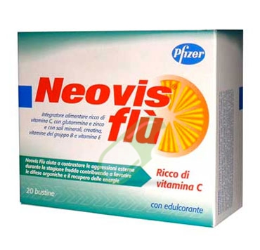 Neovis Linea Flu Integratore Glutammina Vitamina C Vitamina B 20 Bustine