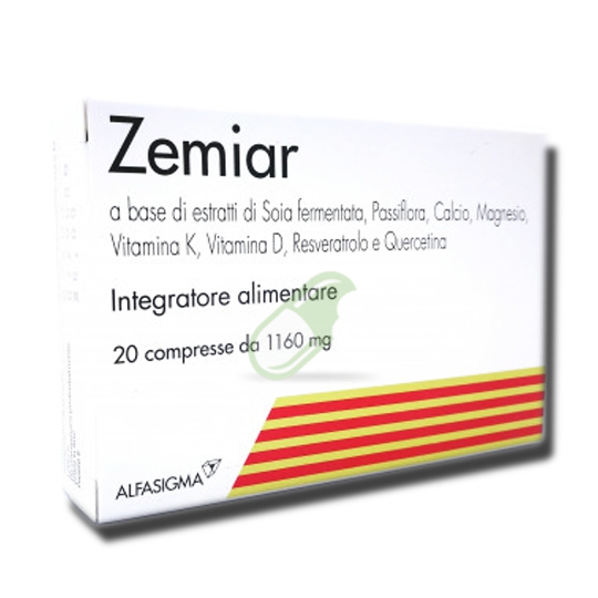 Alfasigma Linea Benessere della Donna Zemiar Integratori 20 Compresse.