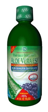 Esi Linea Depurazione e Benessere Aloe Vera Puro Succo Gusto Mirtillo 500 ml