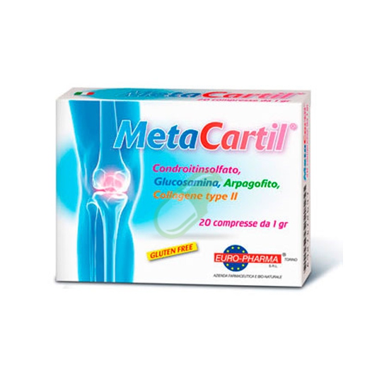 Euro-Pharma Linea Benessere delle Articolazioni Metacartil 20 Compresse.